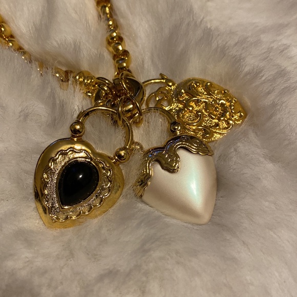 Vintage Joan rivers heart lock necklace jewelry - Picture 5 of 6